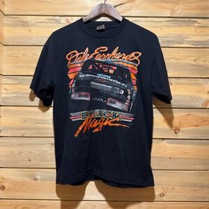 VTG Dale Earnhardt Black Magic 3 Racing T Shirt Large Sports Image USA